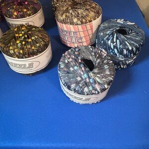 Dazzle Metallic Yarn lot if 10 various colors